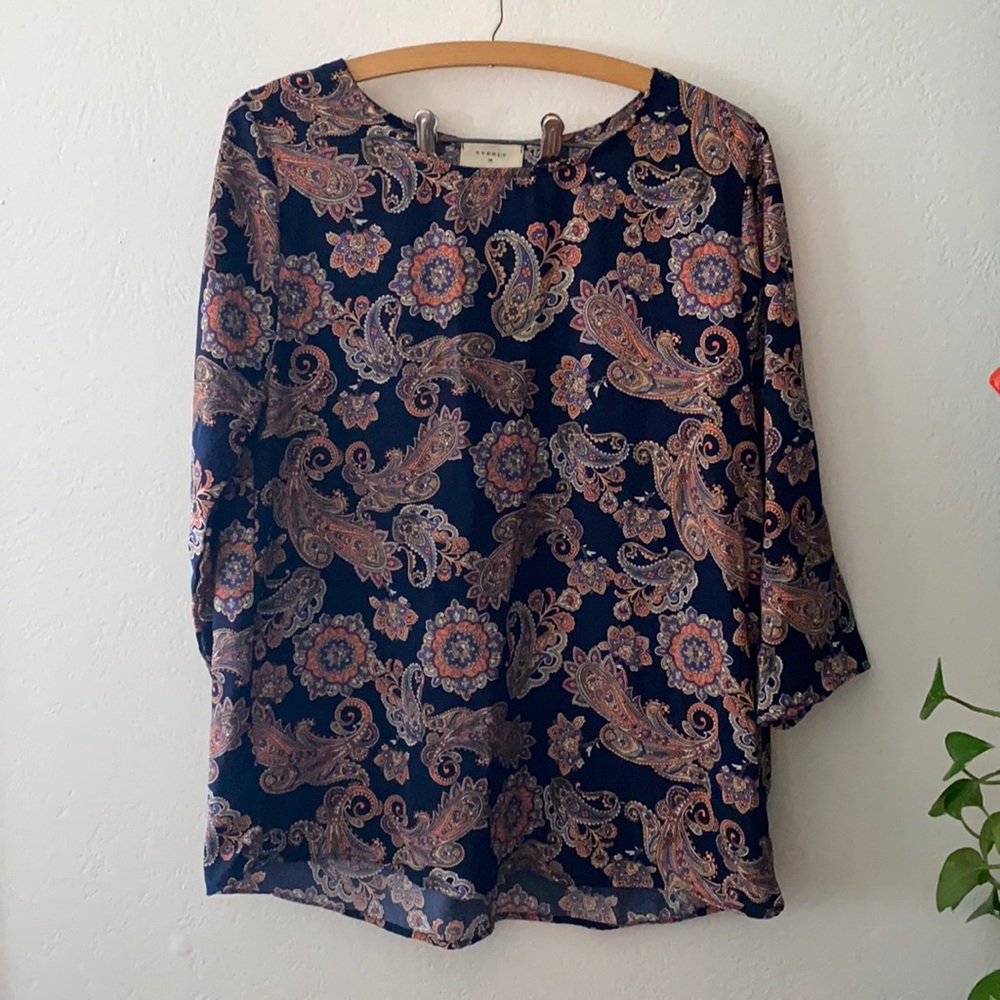 Everly paisley blouse large